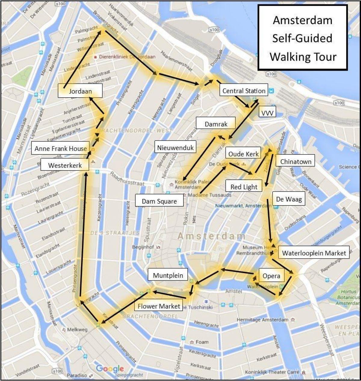 アムステルダムウォーク地図