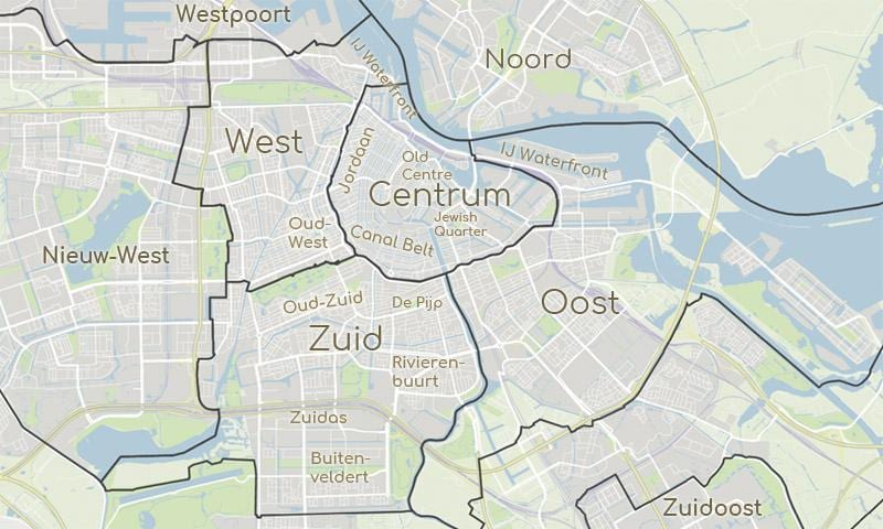 地図アムステルダムの地図
