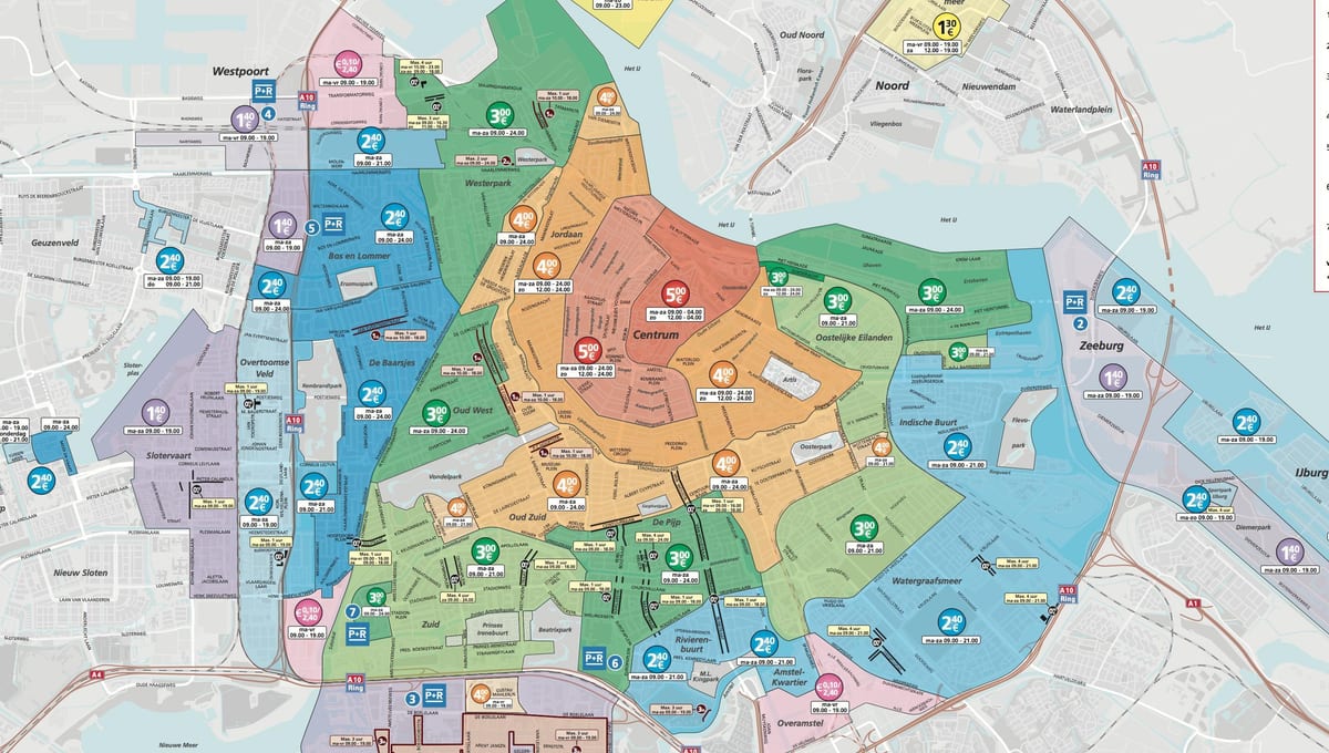 駐車場を地図アムステルダム