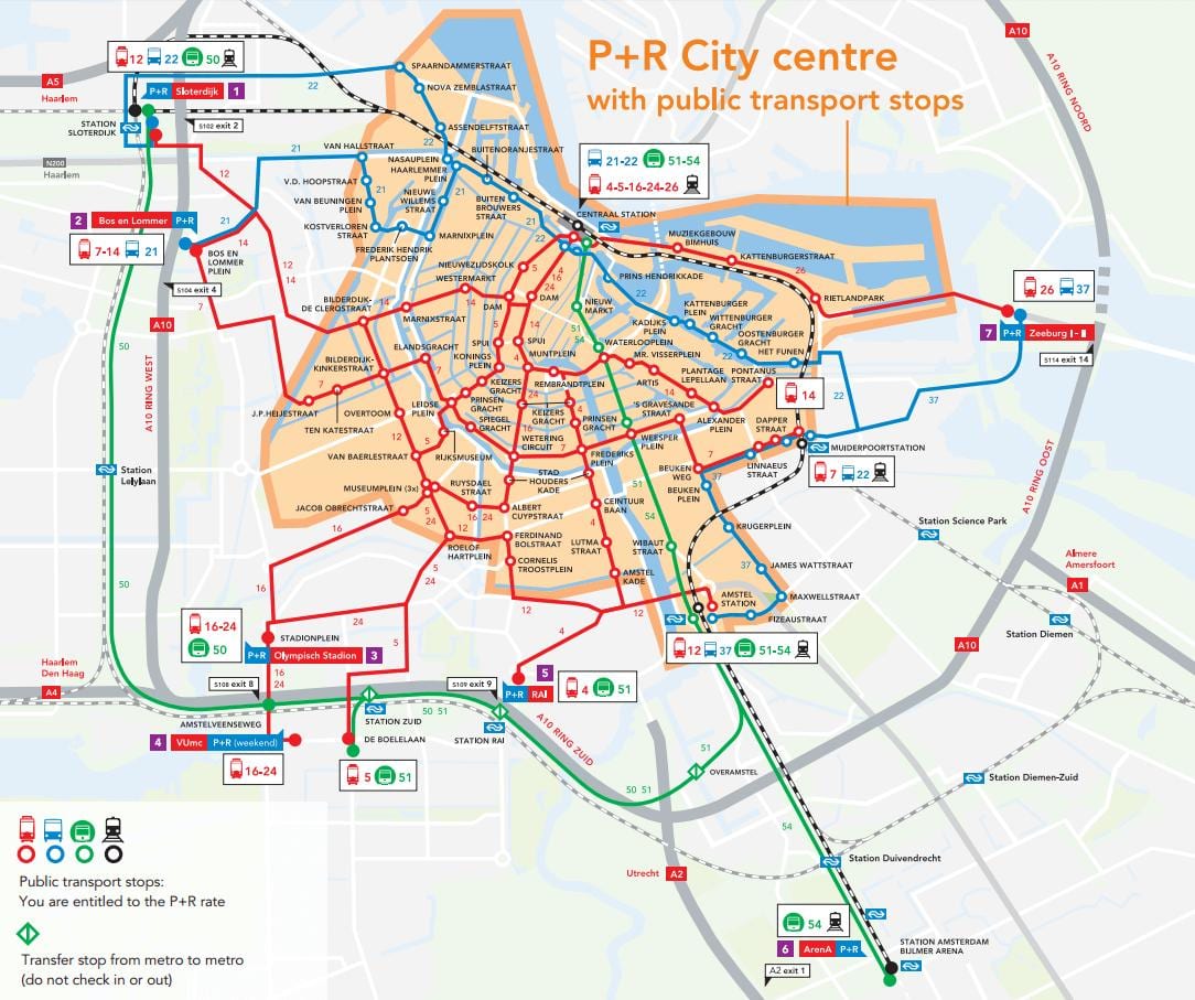 アムステルダムp rの地図