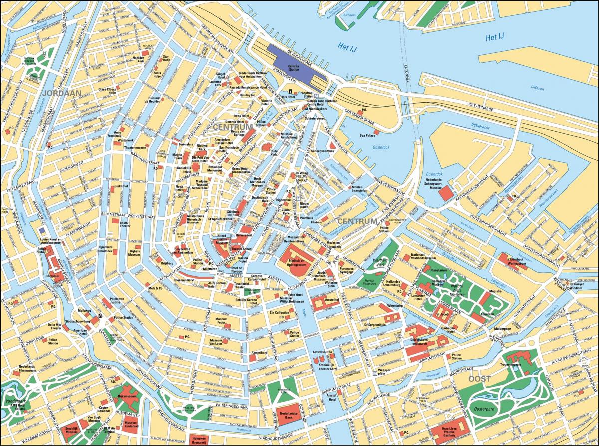アムステルダムタウンセンター地図
