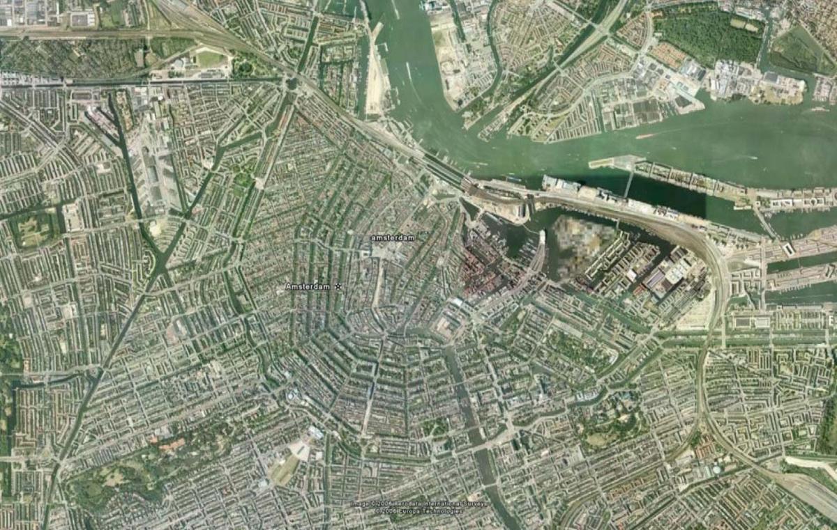 地図の衛星アムステルダム 