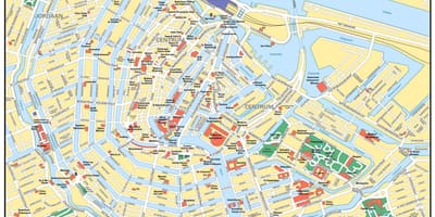 アムステルダムのオフラインの市内地図