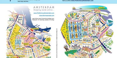 アムステルダム街の地図
