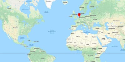 アムステルダムのグローバル地図