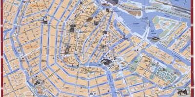 アムステルダムオランダの地図