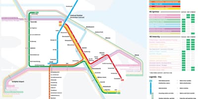 地図アムステルダムの短距離選手