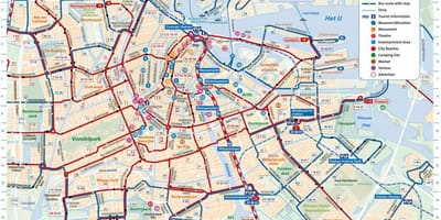 アムステルダム市交通地図