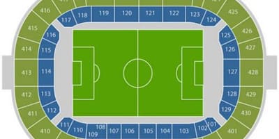 地図のアムステルダムアリーナ席