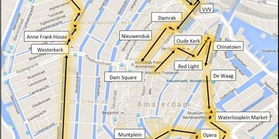 アムステルダムウォーク地図