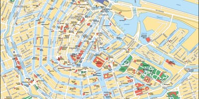 アムステルダムタウンセンター地図