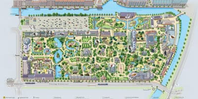 地図のアムステルダム動物園