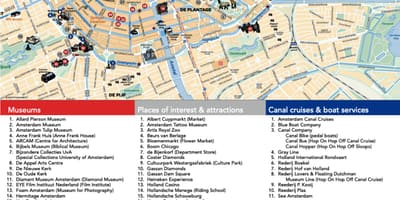 アムステルダム博物館の地図
