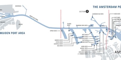 アムステルダムドック地図