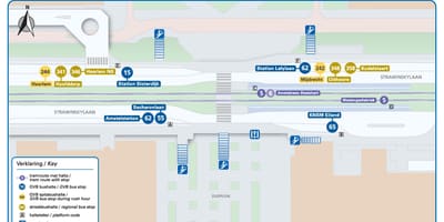 地図アムステルダムの駅南