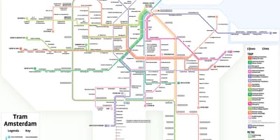 人材アムステルダム市の地図