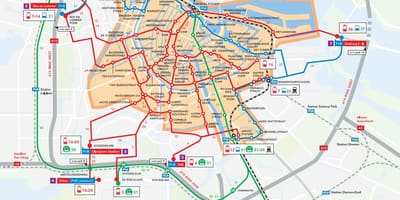 アムステルダムp rの地図
