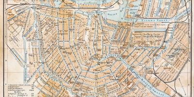 アムステルダムの旧市街地図