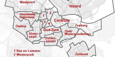 近隣にはアムステルダムの地図