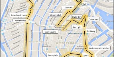 アムステルダムウォーク地図
