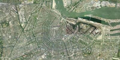 地図の衛星アムステルダム 