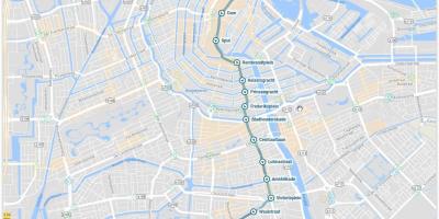 アムステルダム路面電車4路線図