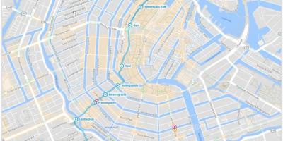 路面電車で5アムステルダムの路線図